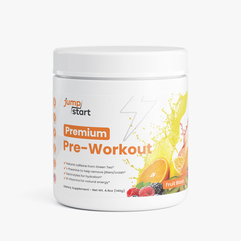 Premium Pre-Workout Fruit Blast - Sugar Free Natural Caffeine Energy Drink